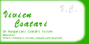 vivien csatari business card