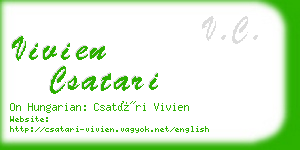 vivien csatari business card
